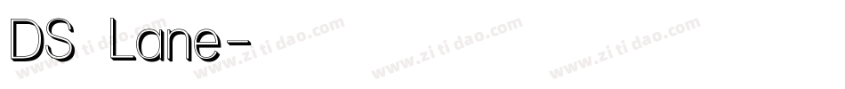 DS Lane字体转换